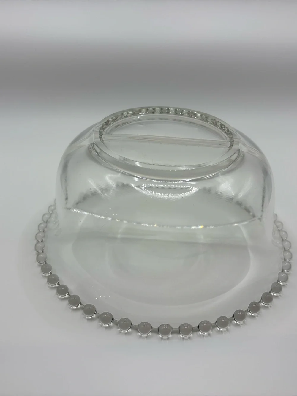 Vintage Imperial Glass Candlewick Divided Mayonnaise Bowl with Spoon Set